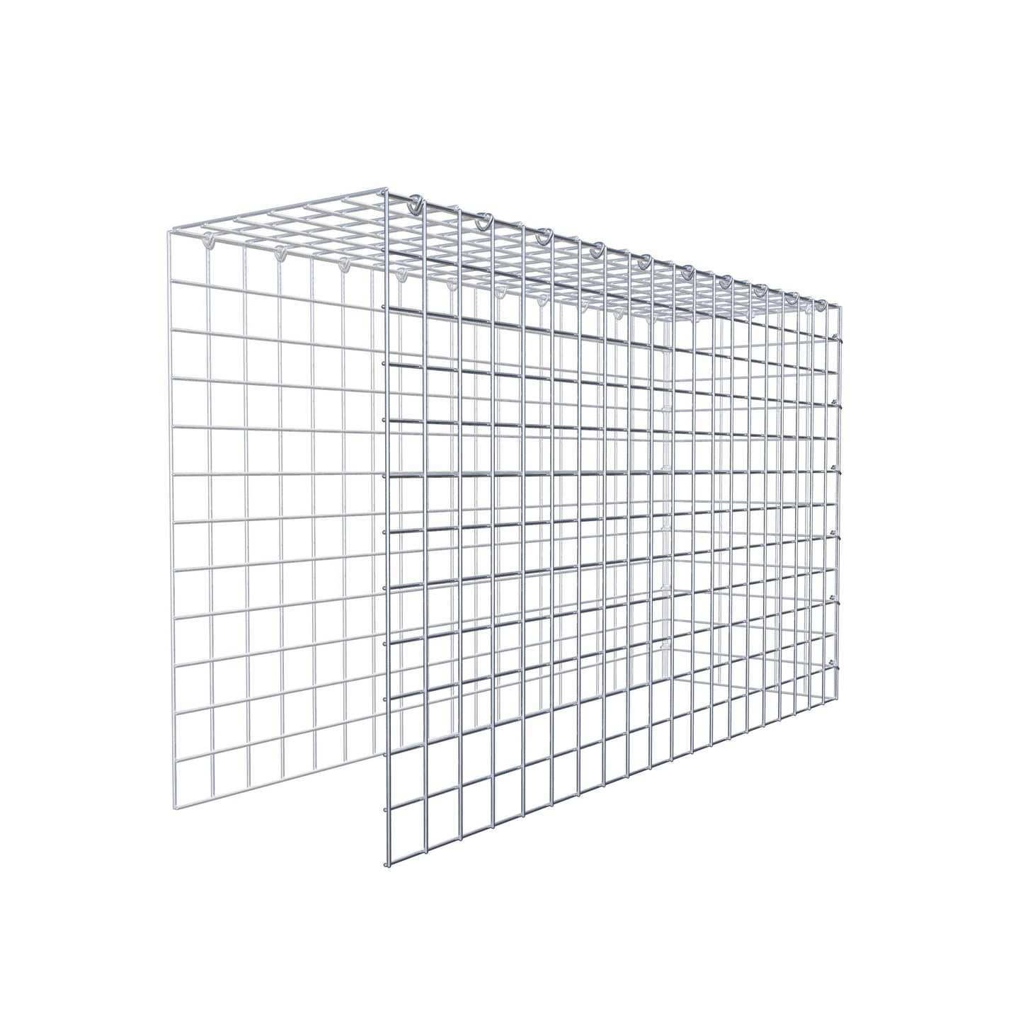 Fourche rapportée type 4 100 cm x 60 cm x 30 cm (L x H x P), mailles 5 cm x 5 cm, anneau C