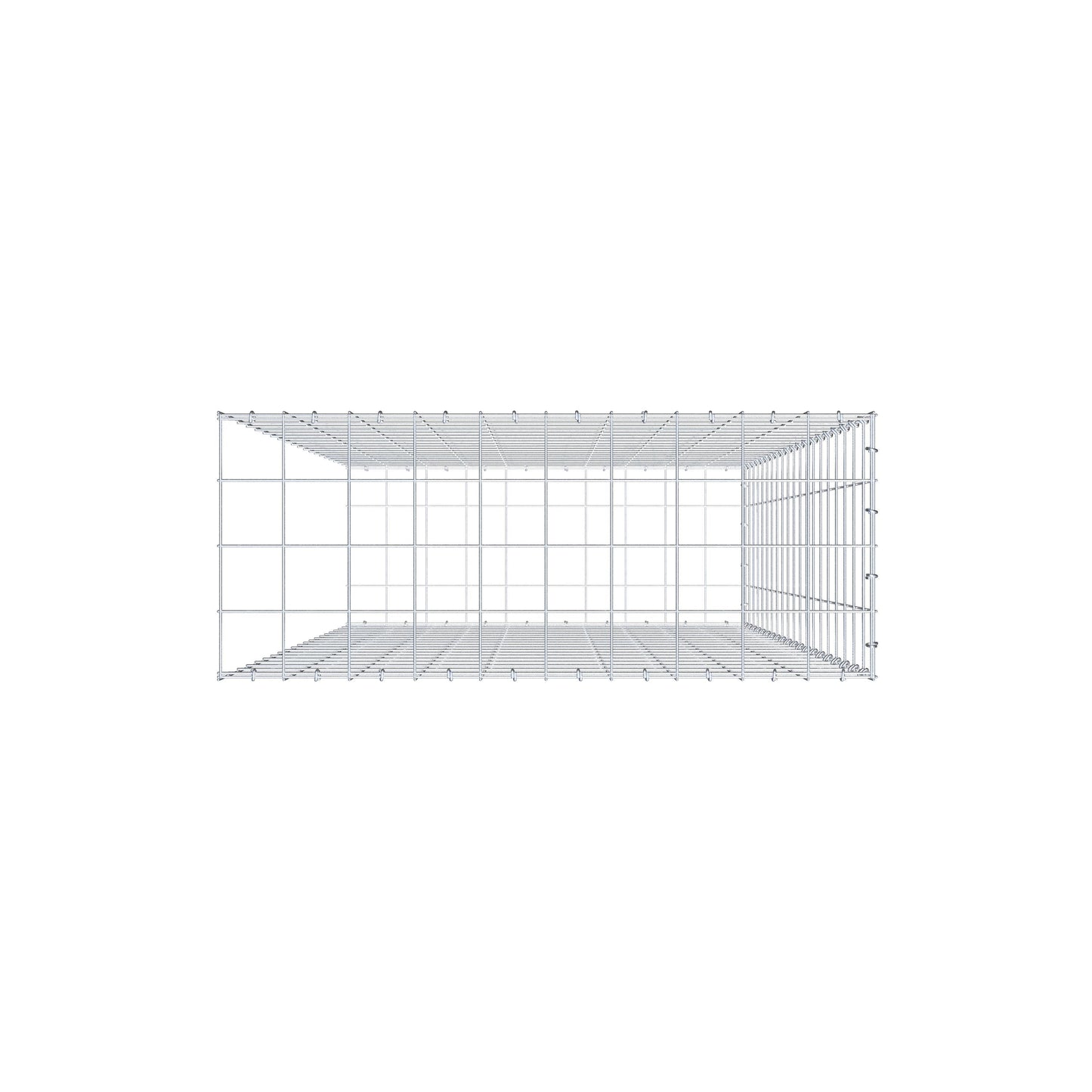 Tilläggspåle typ 2 200 cm x 100 cm x 40 cm (L x H x D), maskstorlek 10 cm x 10 cm, C-ring