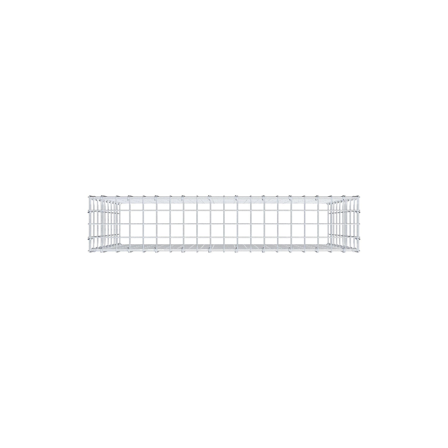 Gabbione aggiuntivo di tipo 3 100 cm x 90 cm x 20 cm (L x H x P), maglia 5 cm x 10 cm, anello a C