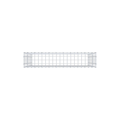 Gabbione aggiuntivo di tipo 3 100 cm x 90 cm x 20 cm (L x H x P), maglia 5 cm x 10 cm, anello a C