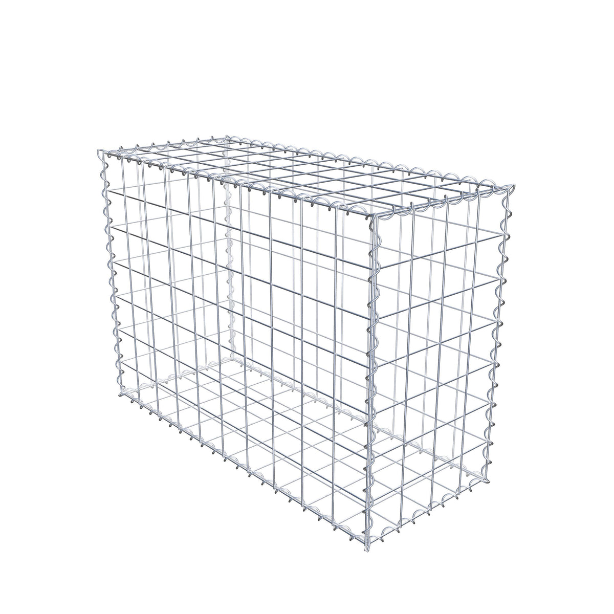 Gabion 100 cm x 70 cm x 40 cm (L x H x P), mailles 10 cm x 10 cm, spirale