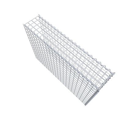 Anbaugabione Typ 4 100 cm x 70 cm x 20 cm (L x H x T), Maschenweite 5 cm x 5 cm, Spirale
