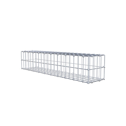 Gabion 100 cm x 20 cm x 20 cm (L x H x P), mailles 5 cm x 10 cm, anneau en C
