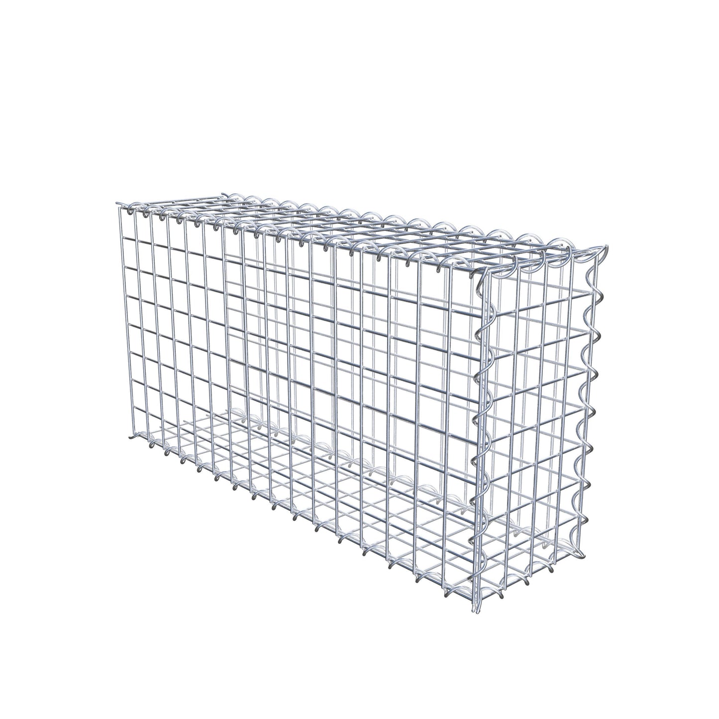 Gavión complementario tipo 2 80 cm x 40 cm x 20 cm (L x A x P), malla 5 cm x 5 cm, espiral