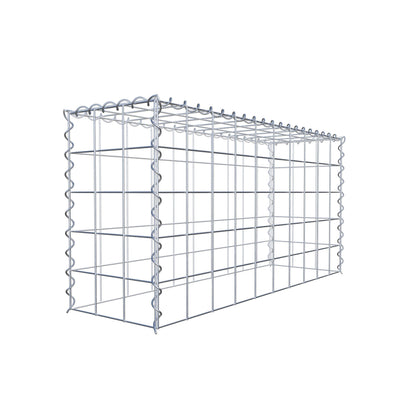 Gabion rapporté type 3 100 cm x 50 cm x 30 cm (L x H x P), mailles 10 cm x 10 cm, spirale