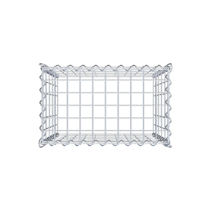 Anbaugabione Typ 3 50 cm x 50 cm x 30 cm (L x H x T), Maschenweite 5 cm x 10 cm, Spirale