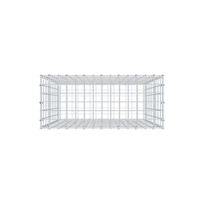 Gabbione 100 cm x 70 cm x 30 cm (L x H x P), maglia 5 cm x 10 cm, anello a C