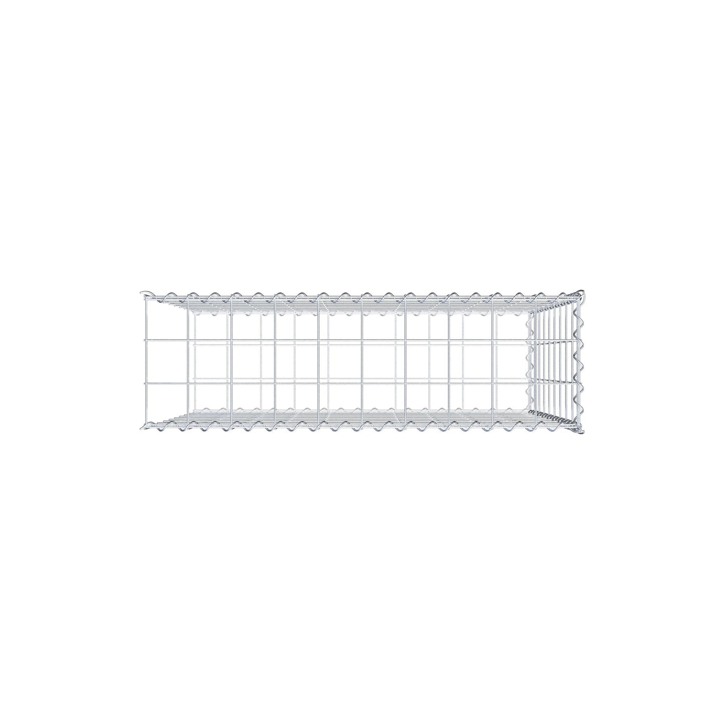 Anbaugabione Typ 2 100 cm x 90 cm x 30 cm (L x H x T), Maschenweite 10 cm x 10 cm, Spirale
