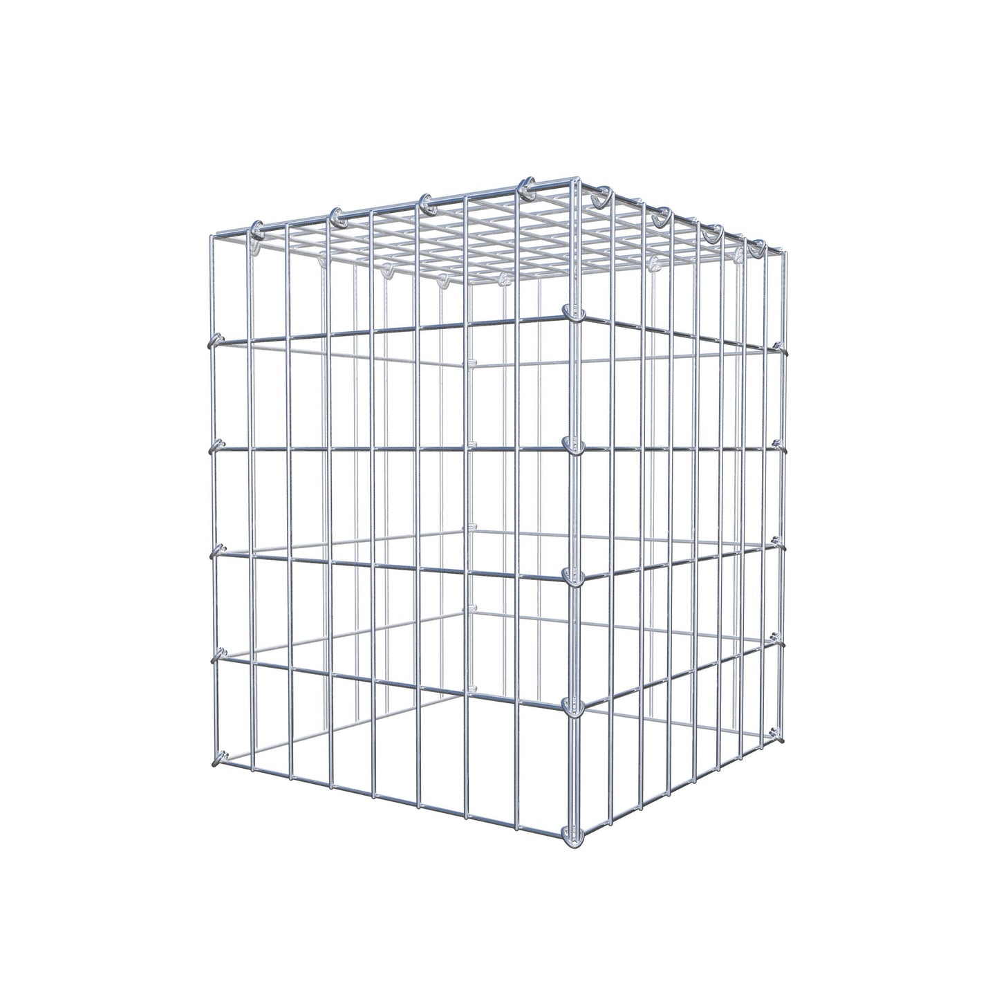 Monteret gabion type 3 50 cm x 40 cm x 40 cm (L x H x D), maskestørrelse 5 cm x 10 cm, C-ring