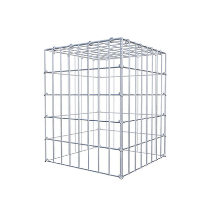 Monteret gabion type 3 50 cm x 40 cm x 40 cm (L x H x D), maskestørrelse 5 cm x 10 cm, C-ring