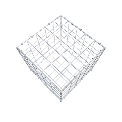 Gabion 50 cm x 50 cm x 50 cm (L x H x D), mesh size 10 x 10 cm, spiral ring
