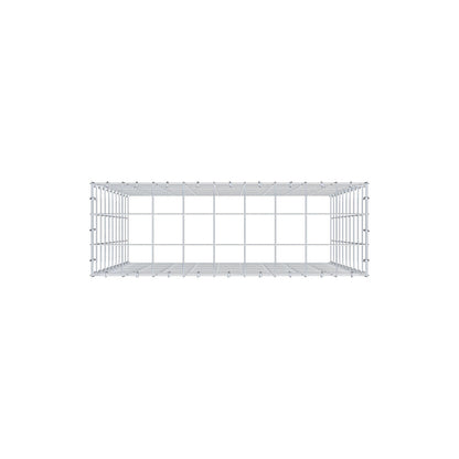 Gabbione aggiuntivo di tipo 3 100 cm x 90 cm x 30 cm (L x H x P), maglia 10 cm x 10 cm, anello a C