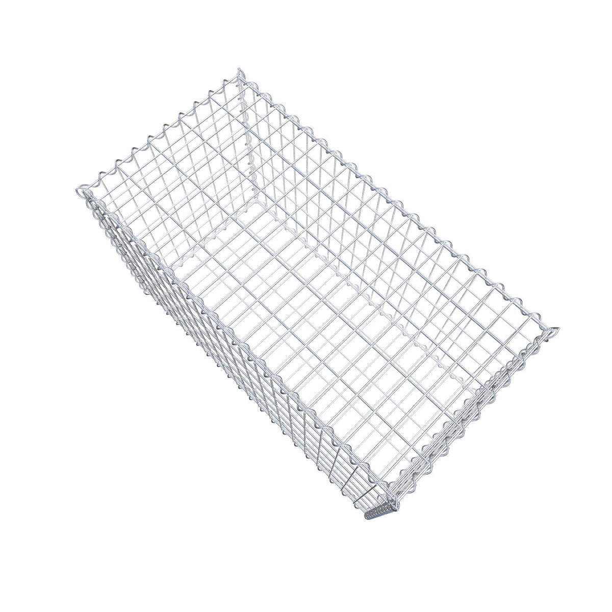 Gabione 100 cm x 60 cm x 50 cm (L x H x T), Maschenweite 5 cm x 10 cm, Spirale