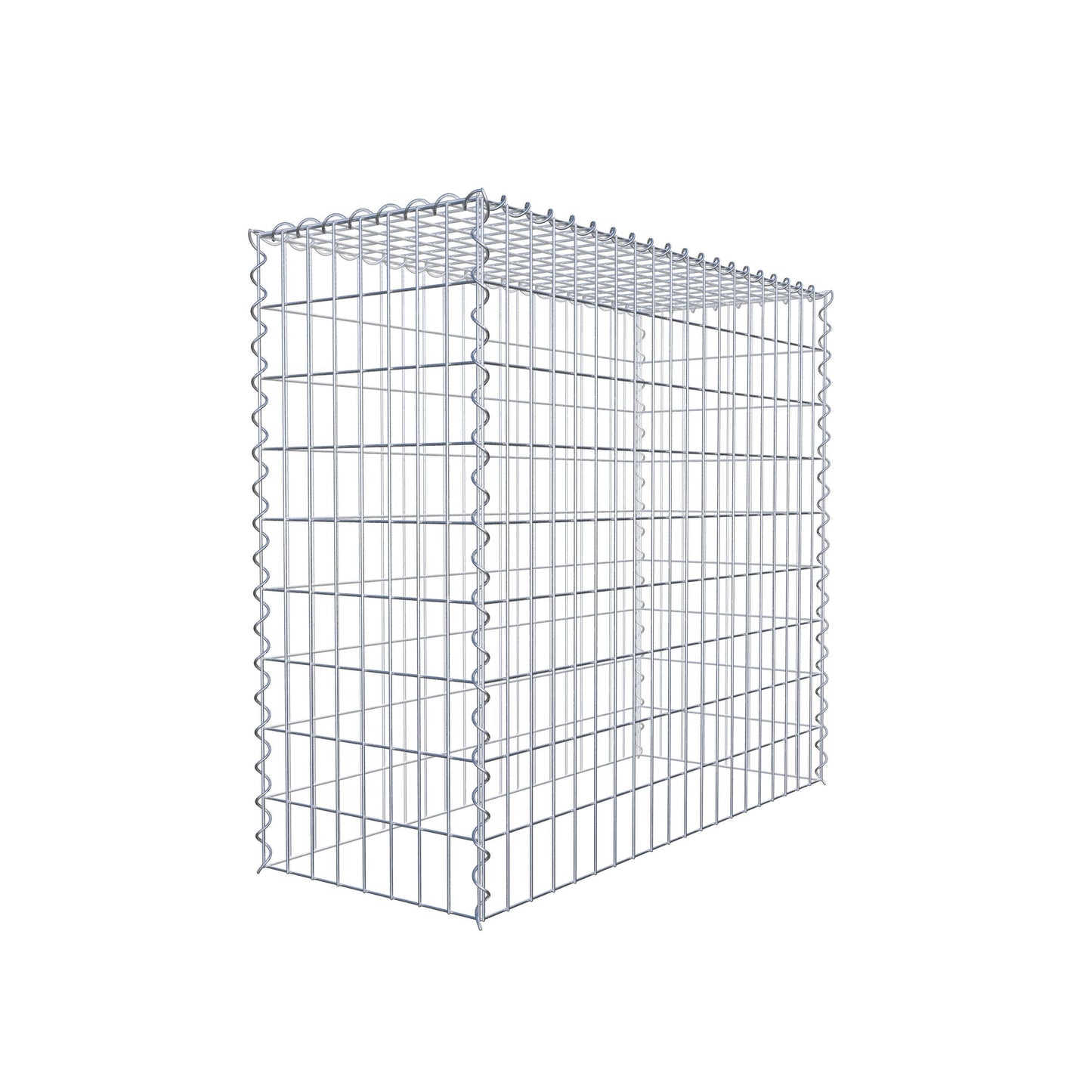 Opvokset gabion type 3 100 cm x 90 cm x 40 cm (L x H x D), maskestørrelse 5 cm x 10 cm, spiral