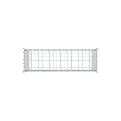 Opvokset gabion type 3 100 cm x 50 cm x 30 cm (L x H x D), maskestørrelse 5 cm x 5 cm, spiral
