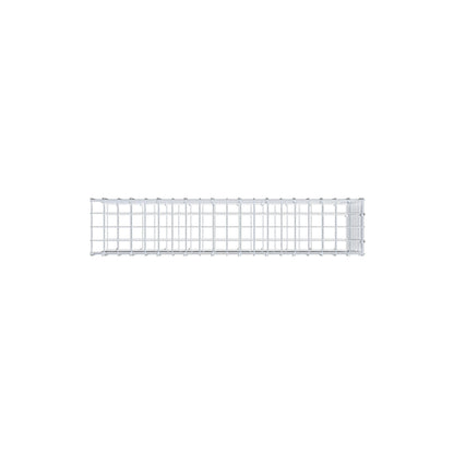 Mounted gabion type 2 100 cm x 40 cm x 20 cm (L x H x D), mesh size 5 cm x 5 cm, C-ring
