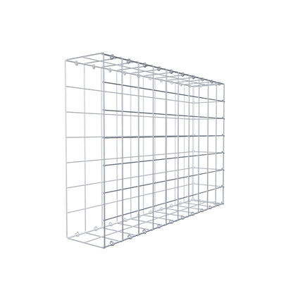 Typ 2 påbyggnadsgabion 100 cm x 70 cm x 20 cm (L x H x D), maskstorlek 10 cm x 10 cm, C-ring