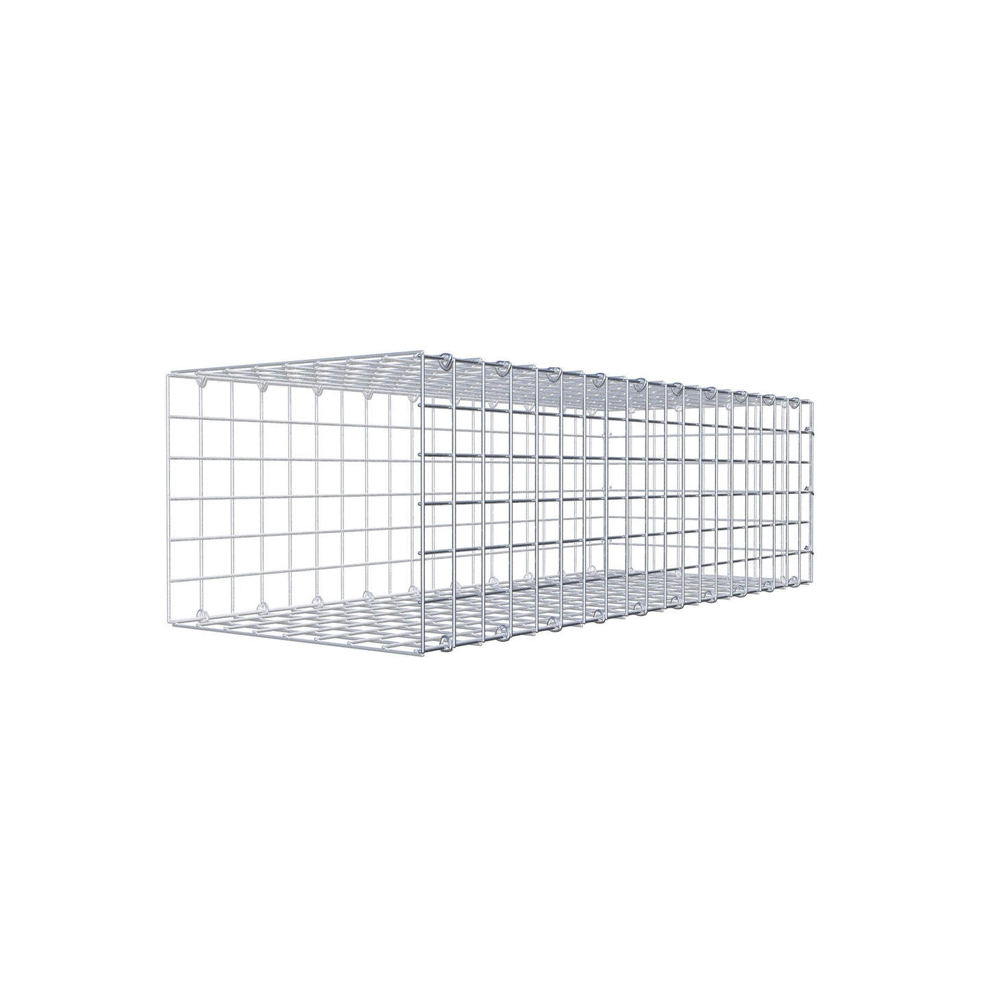 Anbaugabione Typ 2 100 cm x 30 cm x 40 cm (L x H x T), Maschenweite 5 cm x 5 cm, C-Ring