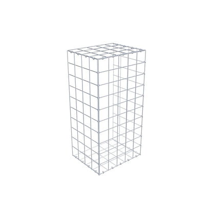 Type 2 oplegkorf 100 cm x 40 cm x 50 cm (L x H x D), maaswijdte 10 cm x 10 cm, C-ring