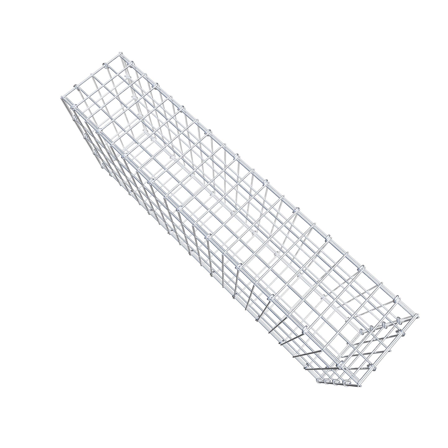 Gabion 100 cm x 40 cm x 20 cm (L x H x P), mailles 5 cm x 10 cm, anneau en C