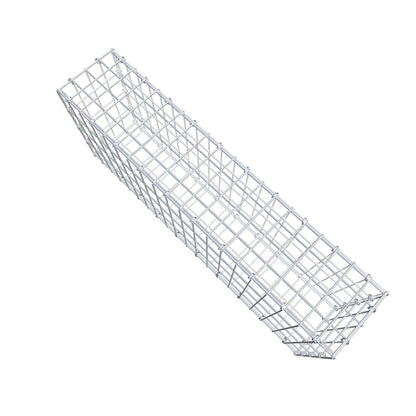Gabion 100 cm x 40 cm x 20 cm (L x H x P), mailles 5 cm x 10 cm, anneau en C