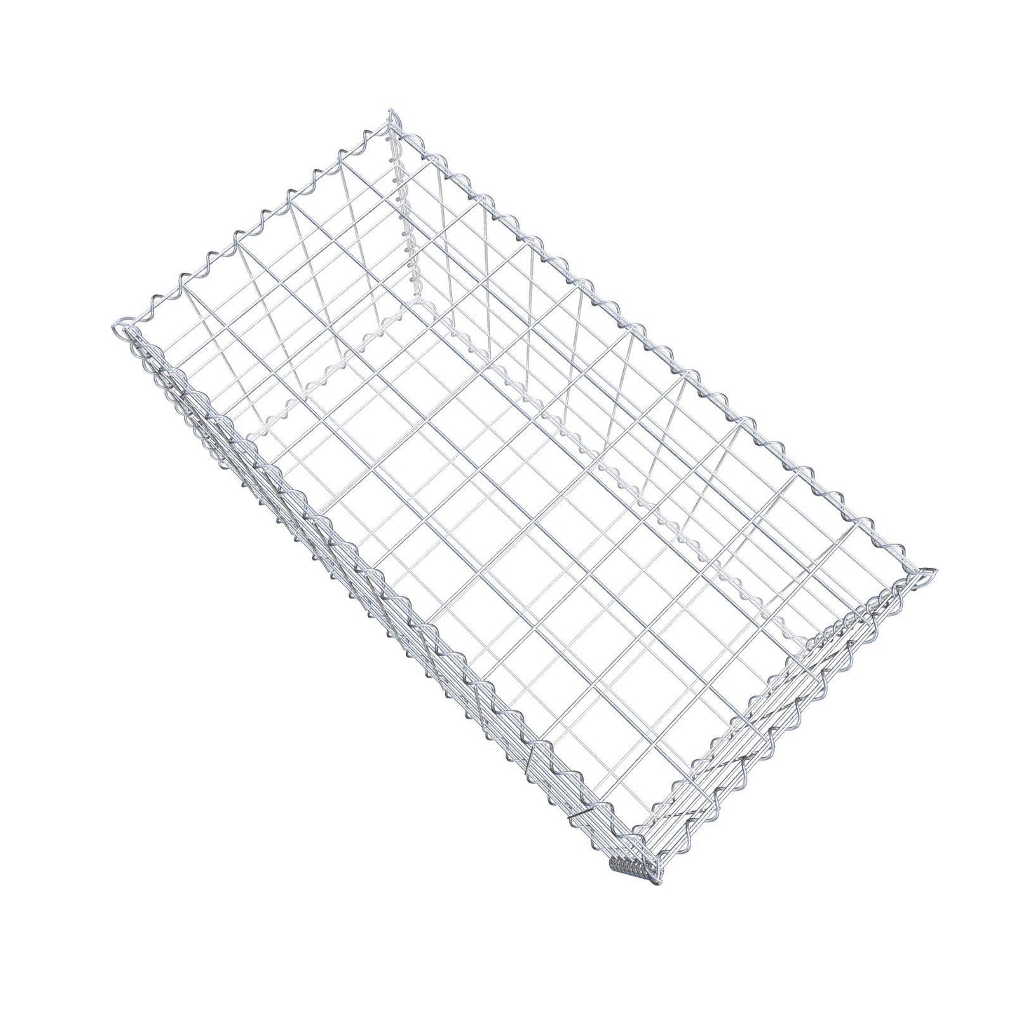 Lot de 2 gabions 100 cm x 50 cm x 50 cm (L x H x P), mailles 10 x 10 cm, spirale