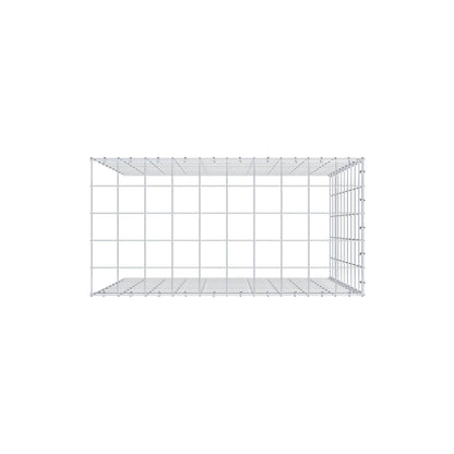 Anbaugabione Typ 4 100 cm x 100 cm x 50 cm (L x H x T), Maschenweite 10 cm x 10 cm, C-Ring