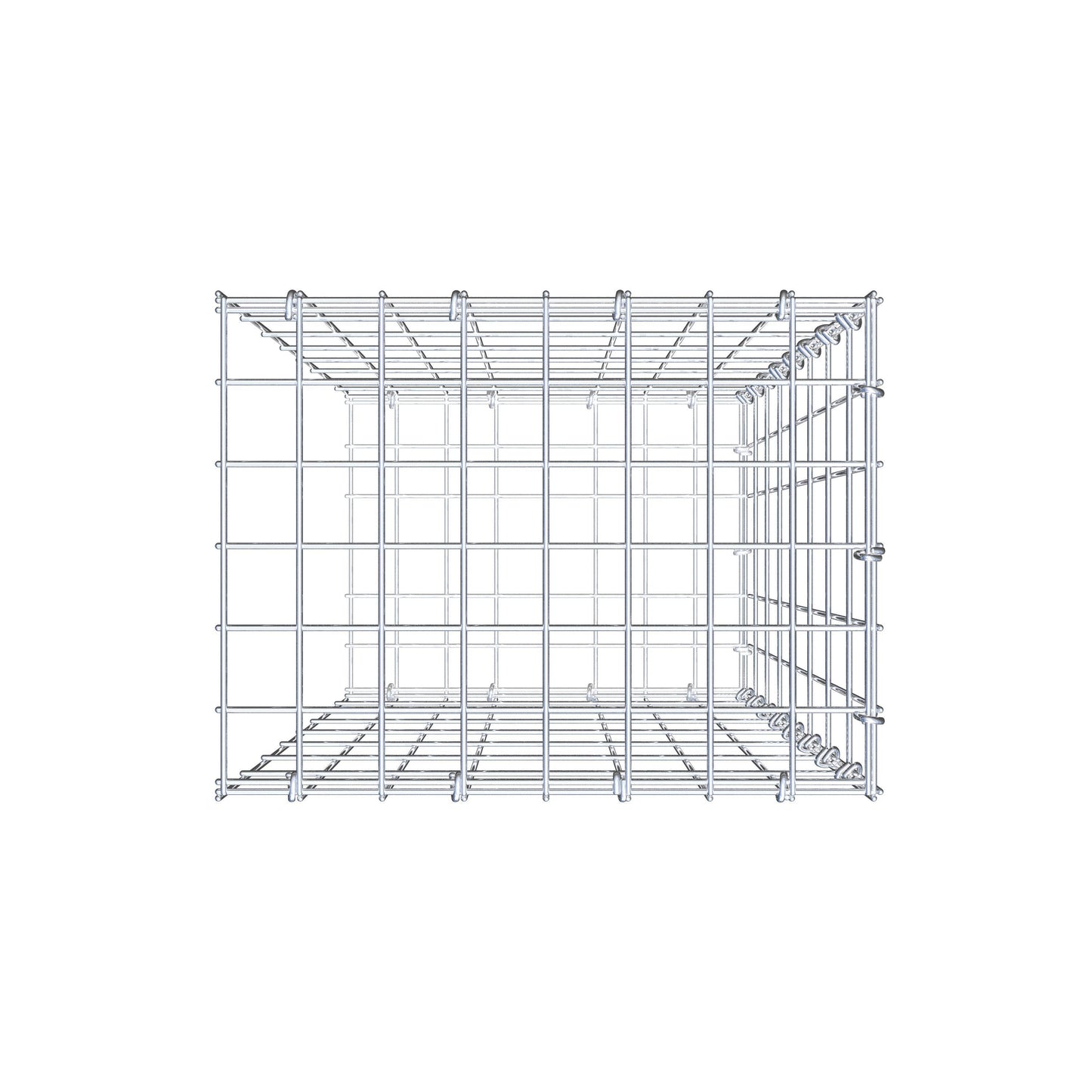 Pile aggiuntivo tipo 2 80 cm x 40 cm x 30 cm, maglia 5 cm x 10 cm, anello a C
