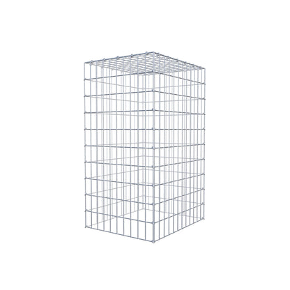 Anbaugabione Typ 3 100 cm x 60 cm x 50 cm (L x H x T), Maschenweite 5 cm x 10 cm, C-Ring