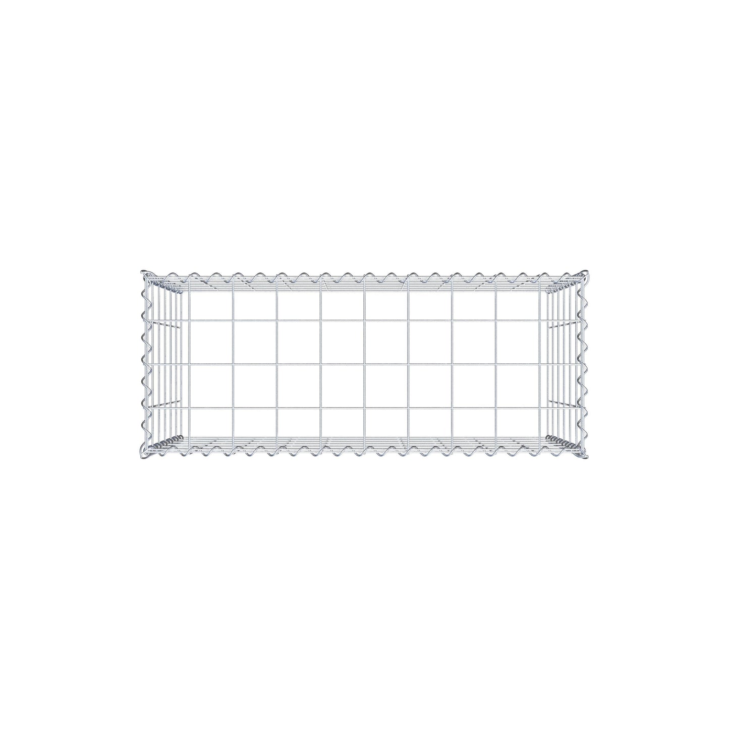 Grown-on gabion type 3 100 cm x 60 cm x 40 cm (L x H x D), mesh size 10 cm x 10 cm, spiral