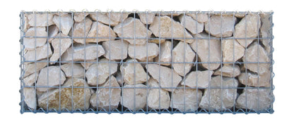 Lot de 2 gabions 100 cm x 40 cm x 30 cm (L x H x P), mailles 5 x 10 cm, spirale