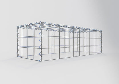 Grown-on gabion type 3 100 cm x 30 cm x 40 cm (L x H x D), mesh size 10 cm x 10 cm, spiral