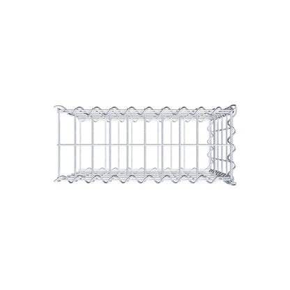 Grown-on gabion type 2 50 cm x 50 cm x 20 cm (L x H x D), mesh size 5 cm x 10 cm, spiral