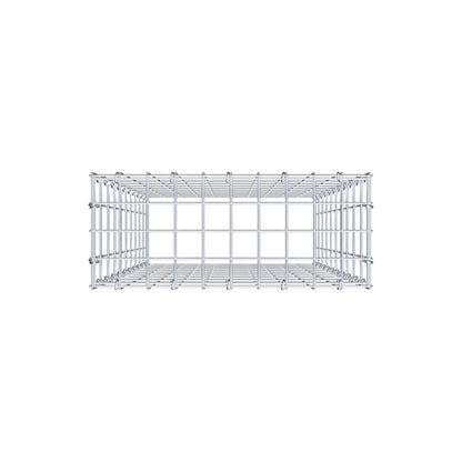 Gabbione aggiuntivo di tipo 3 100 cm x 50 cm x 20 cm (L x H x P), maglia 5 cm x 10 cm, anello a C