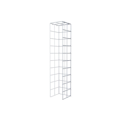 Gavión complementario de tipo 4 100 cm x 20 cm x 20 cm (L x A x P), malla 10 cm x 10 cm, anillo en C