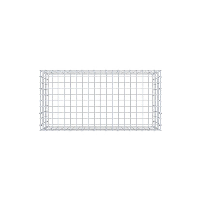 Mounted gabion type 3 100 cm x 50 cm x 50 cm (L x H x D), mesh size 5 cm x 10 cm, C-ring