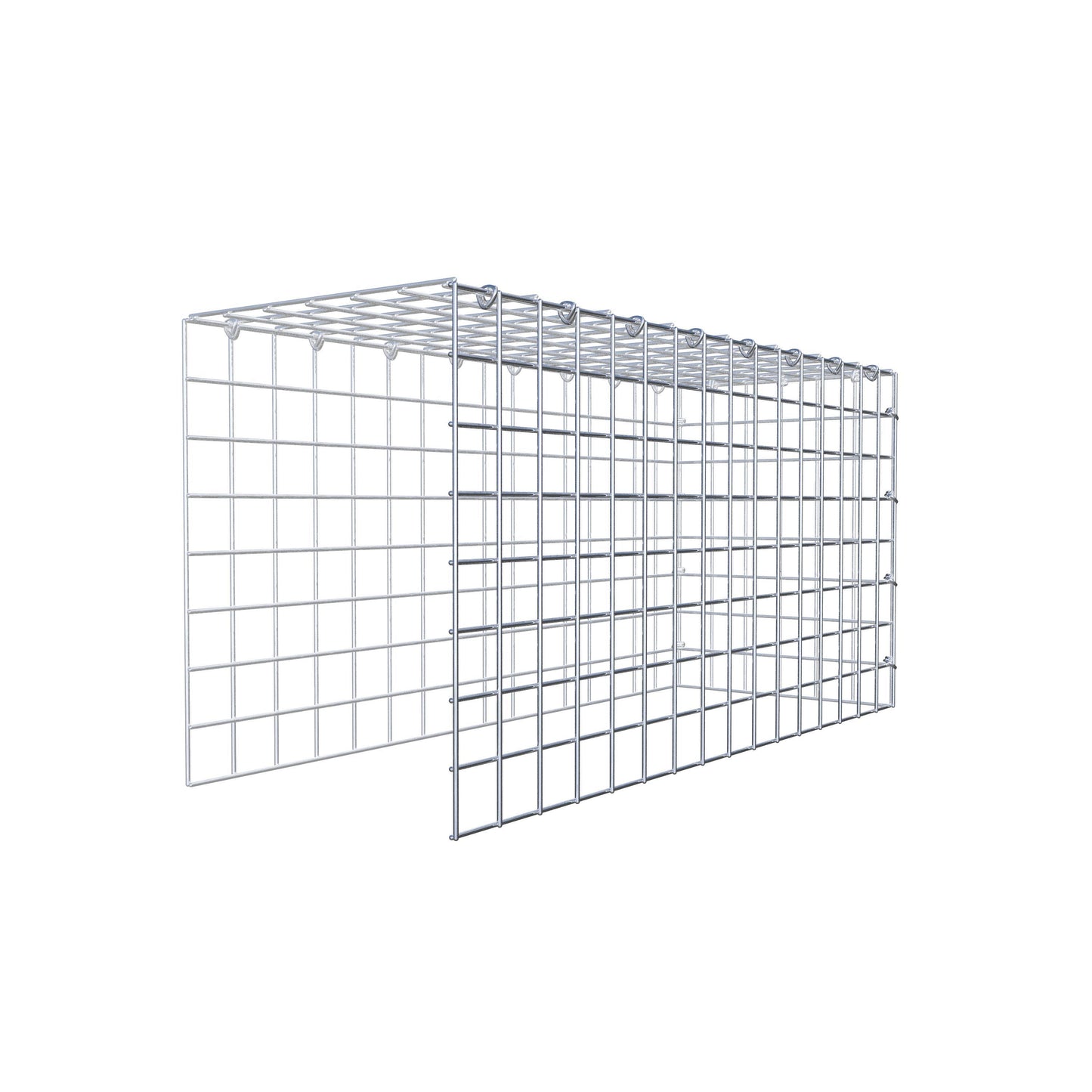 Toegevoegde pool type 4 80 cm x 40 cm x 30 cm (L x H x D), maaswijdte 5 cm x 5 cm, C-ring