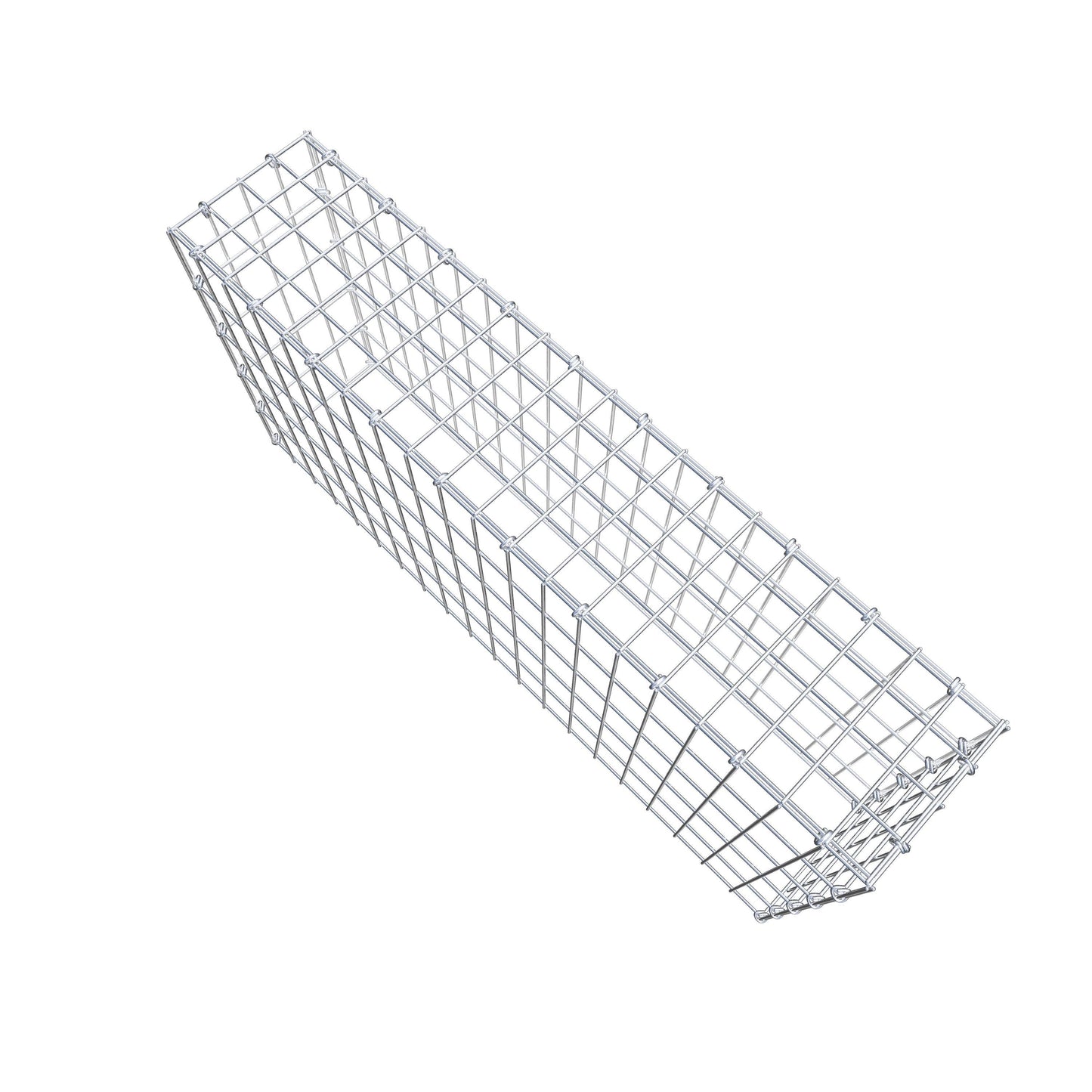 Gabbione aggiuntivo di tipo 3 100 cm x 50 cm x 20 cm (L x H x P), maglia 5 cm x 10 cm, anello a C