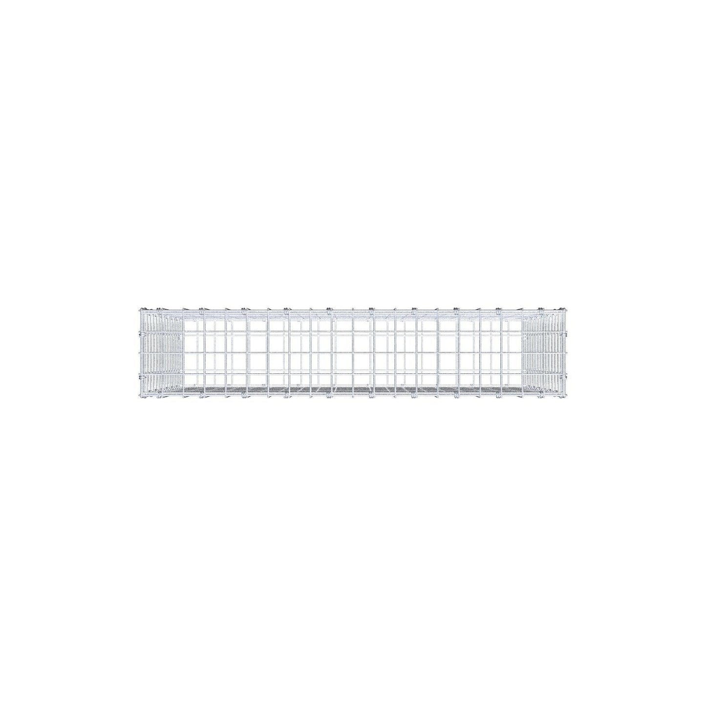 Gabione 100 cm x 70 cm x 20 cm (L x H x T), Maschenweite 5 x 5 cm, Spiralring