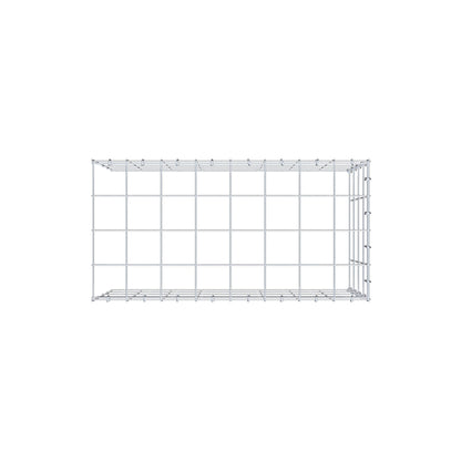 Monteret gabion type 4 80 cm x 40 cm x 40 cm (L x H x D), maskestørrelse 10 cm x 10 cm, C-ring