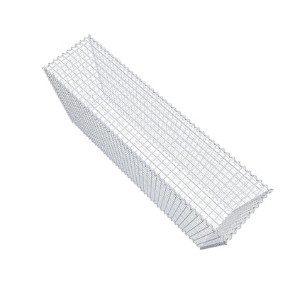 Gabione 200 cm x 100 cm x 50 cm (L x H x T), Maschenweite 5 cm x 5 cm, Spirale