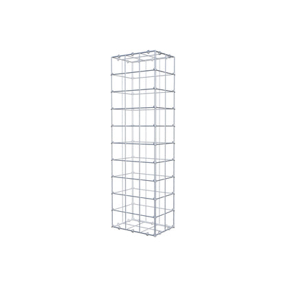 Gabbione 100 cm x 20 cm x 30 cm (L x H x P), maglia 10 cm x 10 cm, anello a C