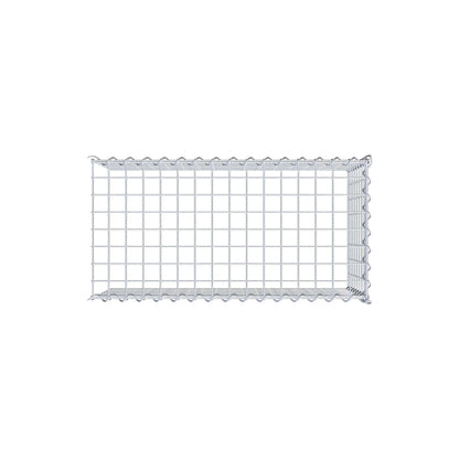 Gabion rapporté type 4 80 cm x 40 cm x 40 cm (L x H x P), mailles 5 cm x 5 cm, spirale