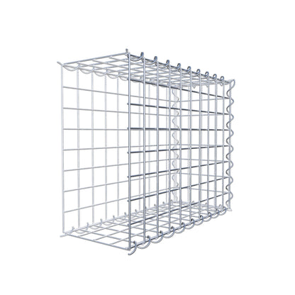 Gabion rapporté type 2 50 cm x 40 cm x 20 cm (L x H x P), mailles 5 cm x 5 cm, spirale