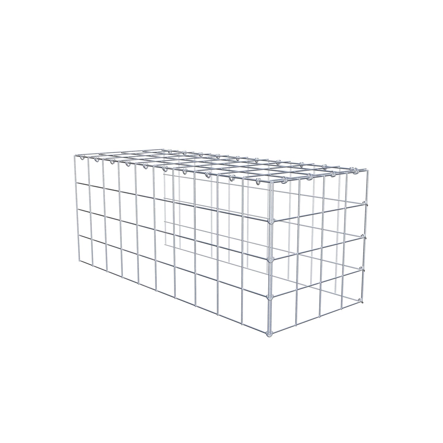 Anbaugabione Typ 4 100 cm x 40 cm x 40 cm (L x H x T), Maschenweite 10 cm x 10 cm, C-Ring