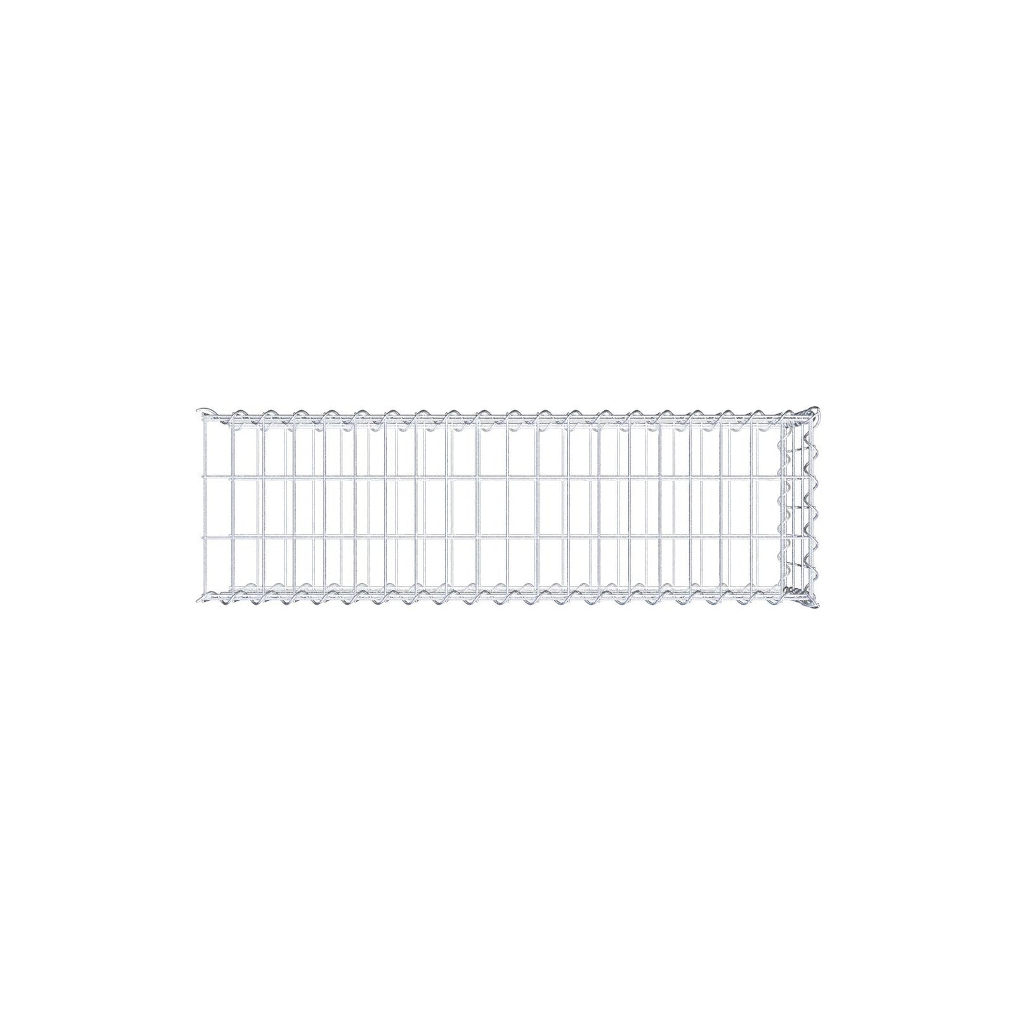 Gabbione aggiuntivo tipo 2 100 cm x 30 cm x 30 cm (L x A x P), maglia 5 cm x 10 cm, spirale
