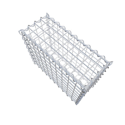 Gabion 50 cm x 40 cm x 20 cm (L x H x D), maskestørrelse 5 cm x 5 cm, spiral