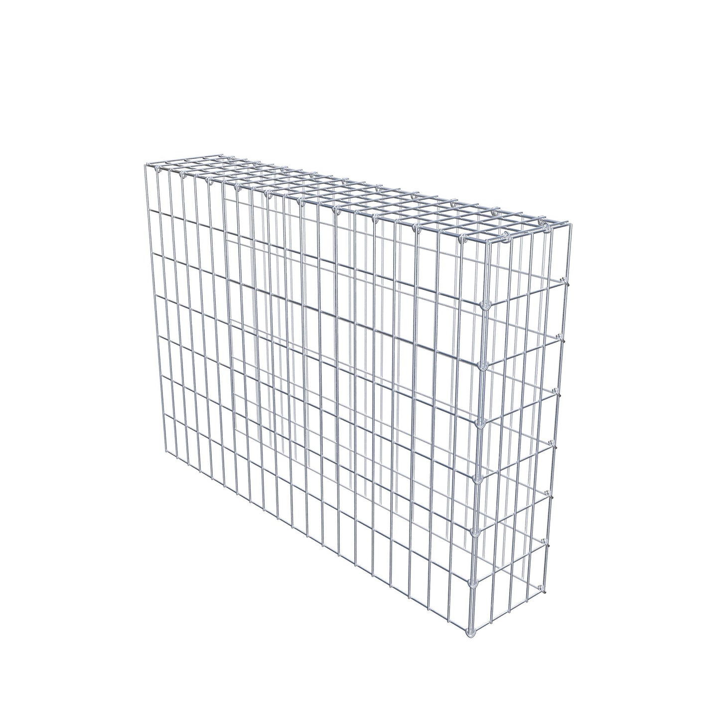 Gabbione aggiuntivo di tipo 4 100 cm x 70 cm x 20 cm (L x H x P), maglia 5 cm x 10 cm, anello a C