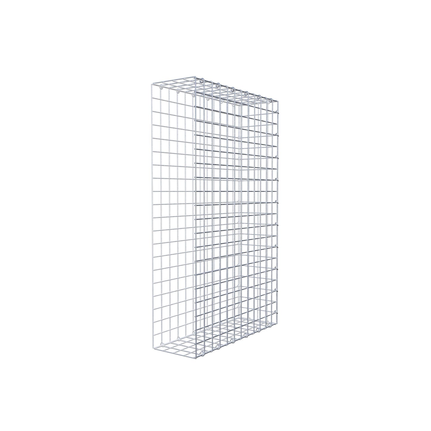 Gavión adicional tipo 2 100 cm x 60 cm x 20 cm (L x A x P), malla 5 cm x 5 cm, anillo en C
