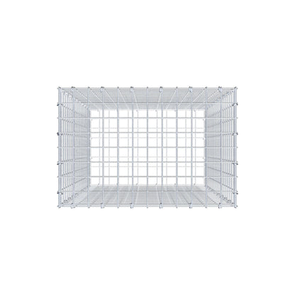 Gabbione 100 cm x 60 cm x 40 cm (L x H x P), maglia 5 cm x 5 cm, anello a C